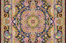 نخ و نقشه تابلو فرش تبریز-طرح فرش زیرپایی