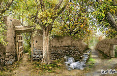 طرح و نقشه منظره باغ توت-یگانه فراز