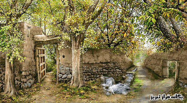 طرح و نقشه منظره باغ توت-یگانه فراز